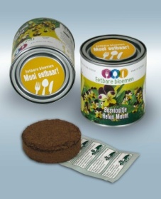 Canned edible flower Viola (pansy) Helen Mount