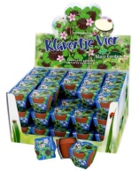 Terra Cotta Showbox Lucky four leaf clover 60x